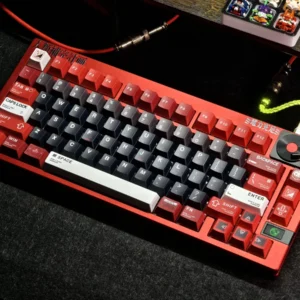 Warrior CK2 PBT Keycap Set on mechanical keyboard, valor theme