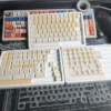 Whimsical Cheese PBT Keycap Set on mechanical keyboard