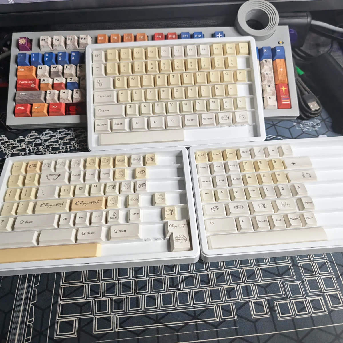 Whimsical Cheese Pbt Keycap Set Keyboard product image