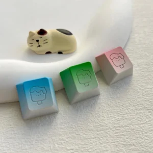 Whimsical Ice Cream Keycap - Handcrafted Aluminum Alloy for Mechanical Keyboards