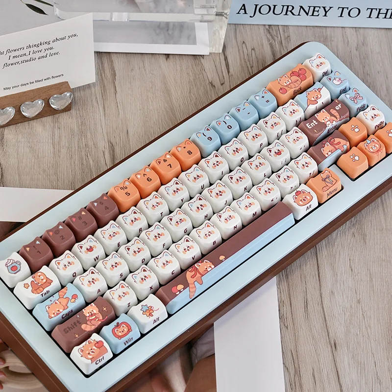 Whimsical Raccoon MAO Keycap Unique Raccoon MAO hero image featuring Whimsical Raccoon Keycap Set