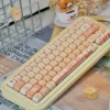 Baking Cat MOA Keycap Charming baking cat artisan installed on a mechanical keyboard setup