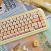 Detailed texture view of Baking Cat MOA Keycap Charming baking cat artisan design and material