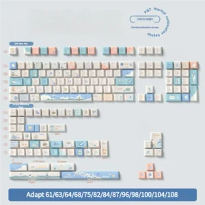 Arrangement of Beach Summer accent keys and modifiers, demonstrating layout flexibility
