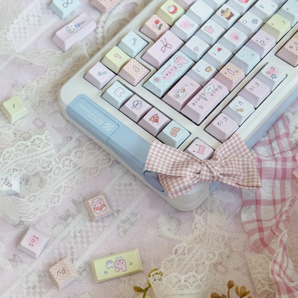 Charming Little Girl Cherry Charming 'Little installed on a mechanical keyboard setup