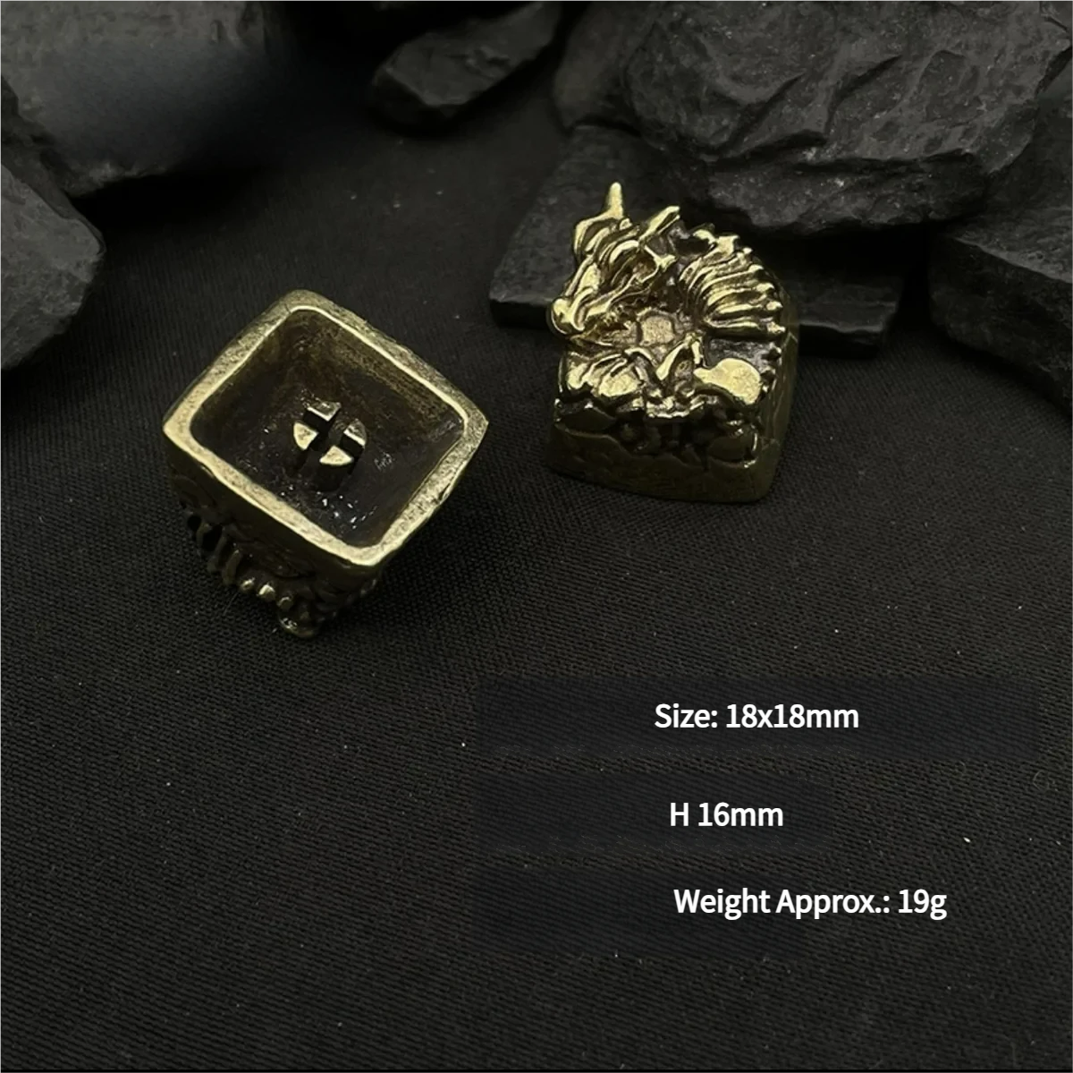 Cherry Profile Handcrafted Copper Dragon Keycap