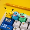 Side view of Pokemon Pixel Odyssey keycaps, illustrating the ergonomic Cherry profile