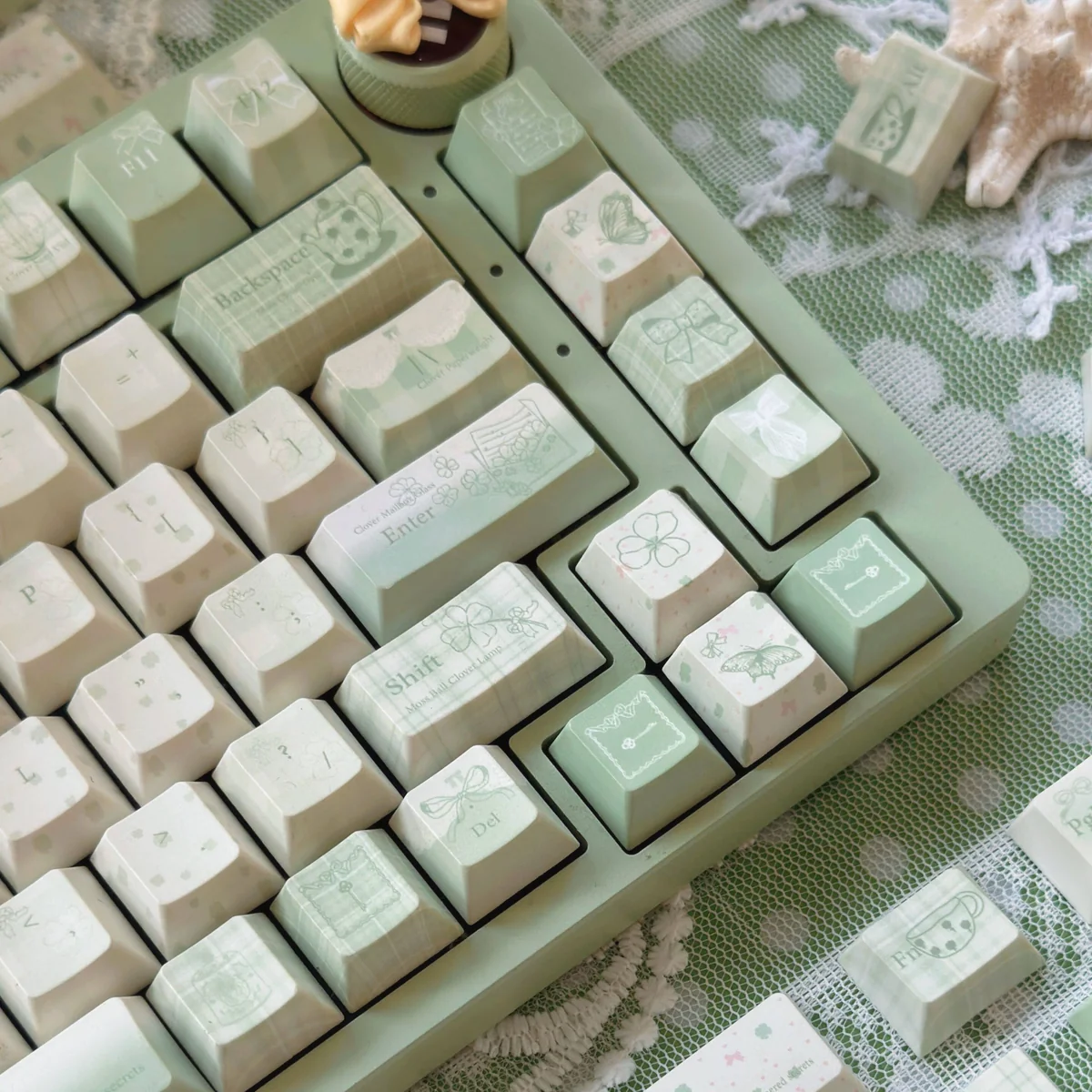 Cherry profile keycaps showcasing ergonomic design
