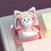 Chiikawa Cat Ear Cradle Keycap on mechanical keyboard