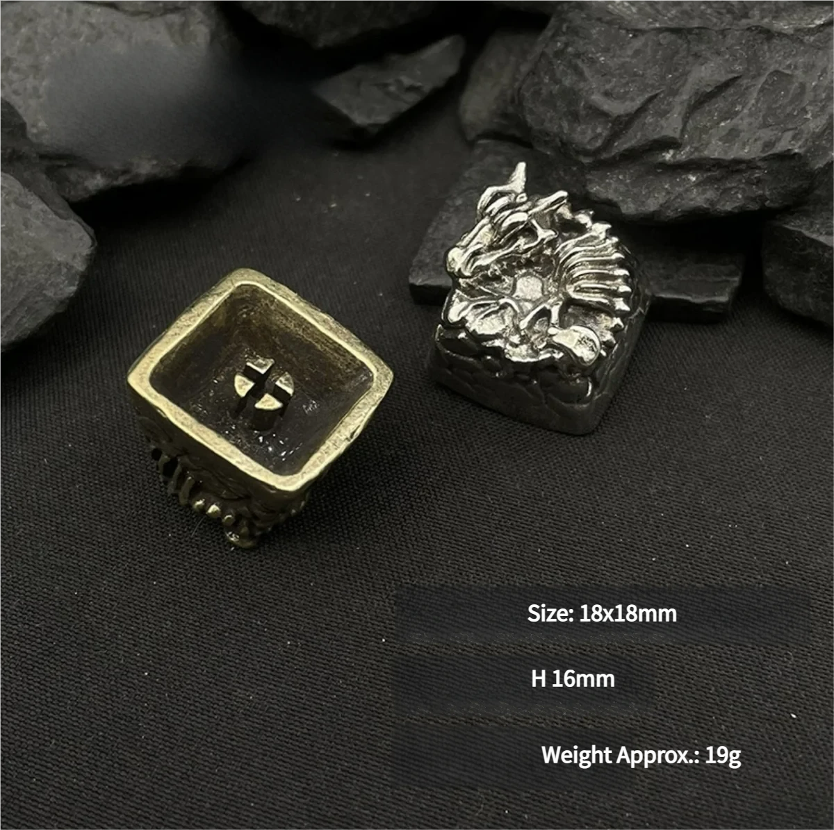 Chinese Dragon Artisan Keycap on Mechanical Keyboard