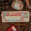 Christmas Keycap Set PBT Dye-Sub Cozy Snowy on mechanical keyboard