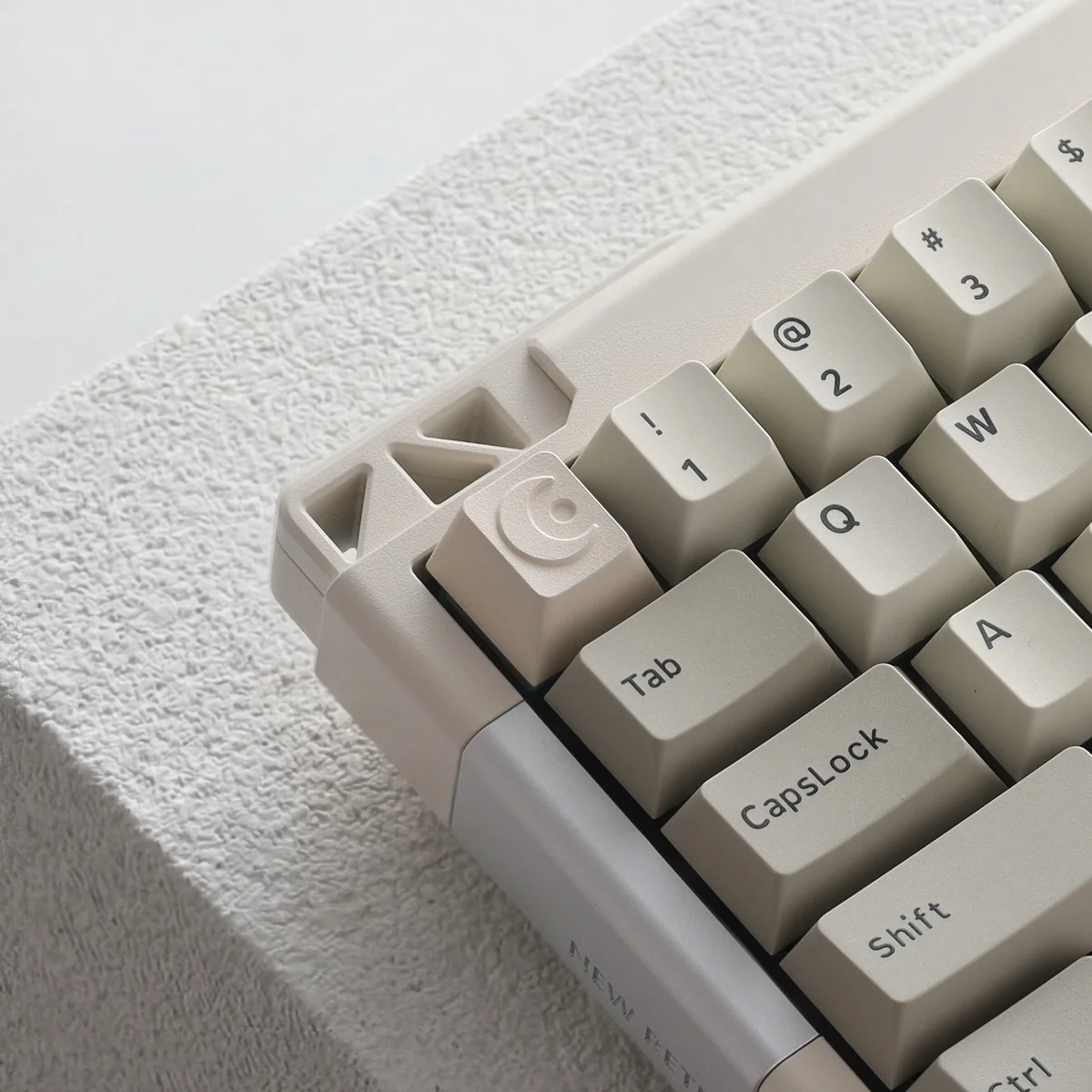 Side view showcasing the R4 profile and sleek finish of the Moon keycap