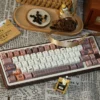 Coffee Time Cherry Keycap Durable PBT hero image featuring Coffee Time Keycap Set
