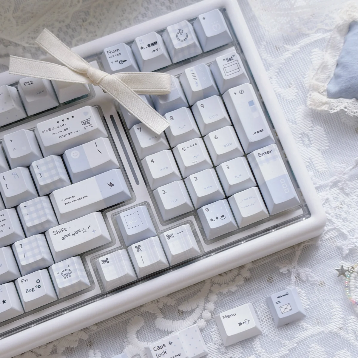 Textured detail of a single Confession PBT keycap, highlighting the durable matte finish