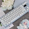 Dream Butterfly PBT Keycap Set on mechanical keyboard