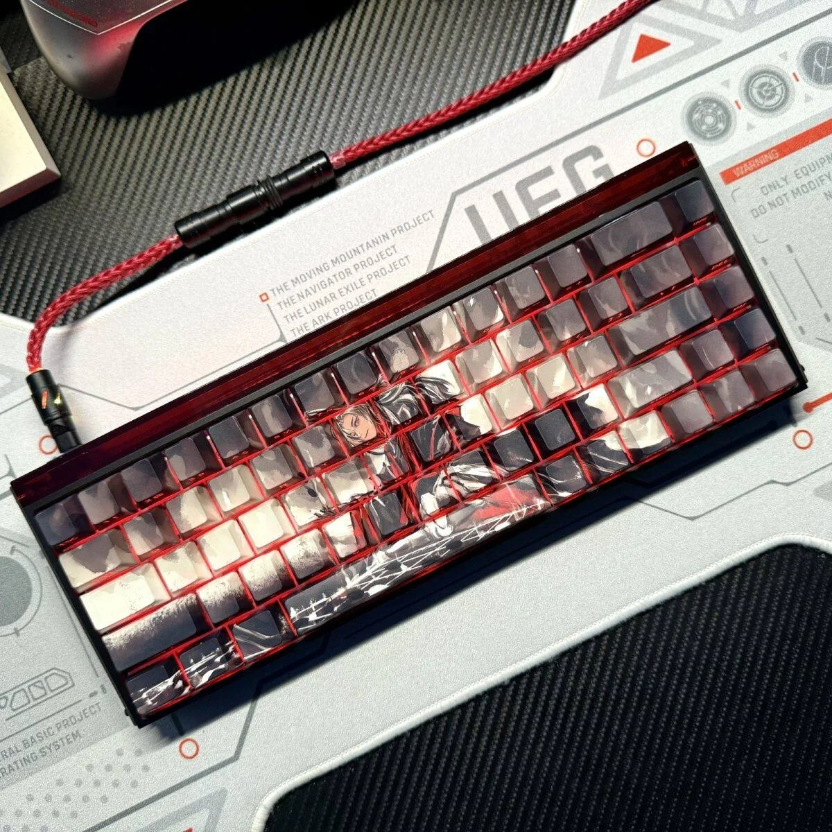 PBT keycap texture and durability highlight