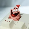 Ergonomic view of Patrick Star keycap fitting an MX mechanical switch