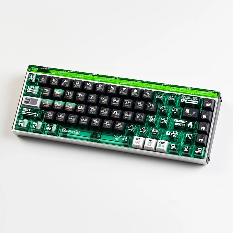 Cherry profile keycap set, displaying ergonomic sculpting and uniform rows