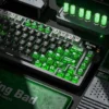 Heisenberg keycaps installed on a magnetic switch keyboard, demonstrating compatibility