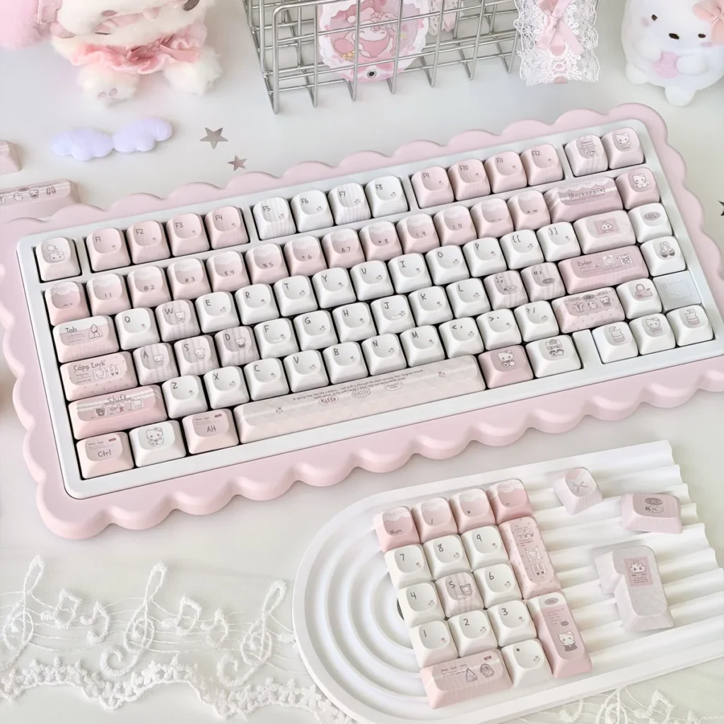 Angle view of Hello Kitty Fashion Blog Iconic Hello Kitty showing color layering and layout presence
