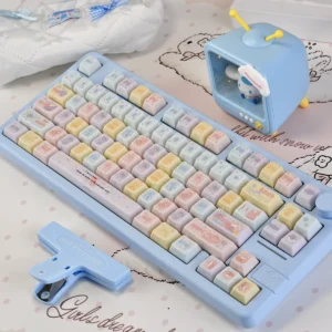 Jellyfish Cherry Keycap Set Vibrant translucent hero image featuring Jellyfish Keycap Set