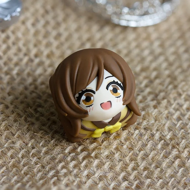 Side view of the Nanami Momozono custom keycap, emphasizing its ergonomic design and smooth finish.