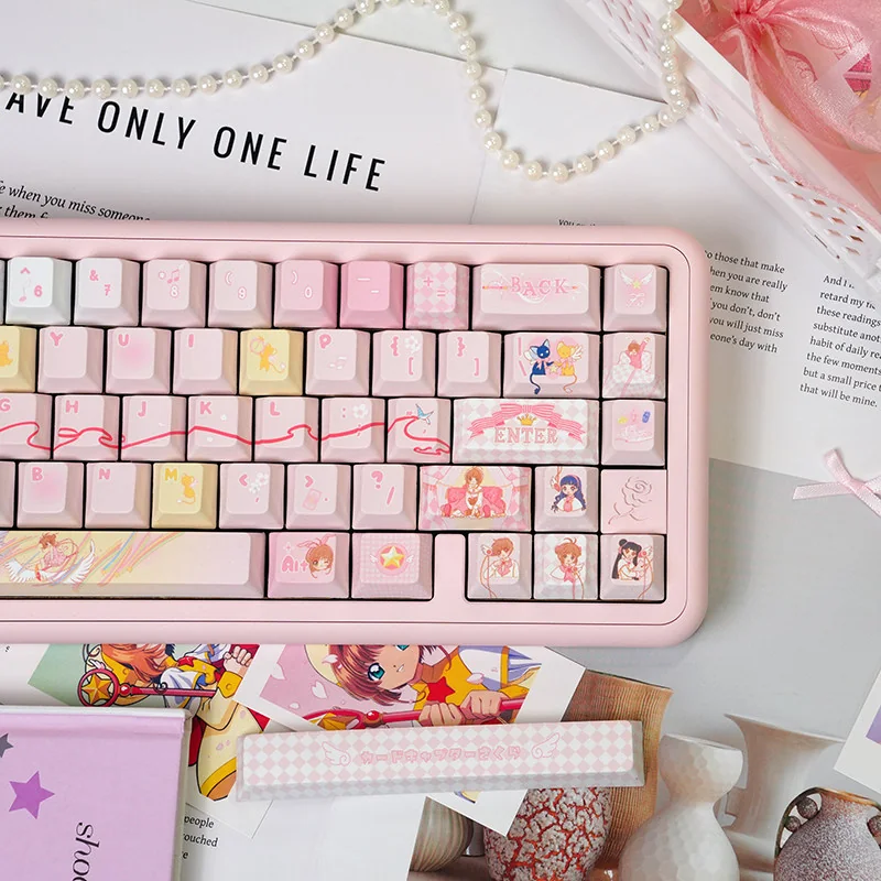 Detailed view of Keroberos and Spinel Sun keycaps
