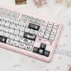 Line Art Cat MAO Whimsical line art cat durable installed on a mechanical keyboard setup