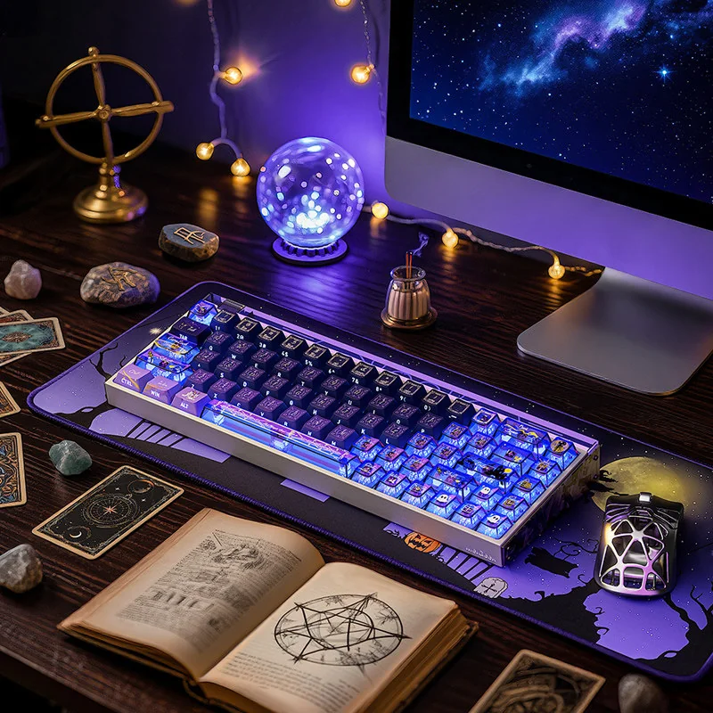 Texture and feel of durable PBT material on a Magical Girl keycap, ideal for gaming