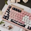 Close-up of Maid Cat keycap legends showing dye-sublimated detail