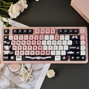 Comparison of Maid Cat keycap sizes and compatibility