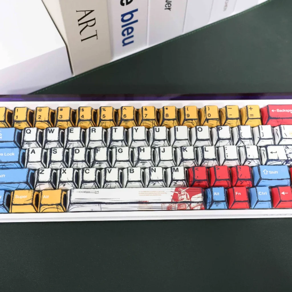 Mobile Suit Gundam Gundam Iconic Gundam manga art hero image featuring Gundam Manga Keycap Set