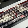 Monochromatic chessboard pattern on Cherry profile keycaps
