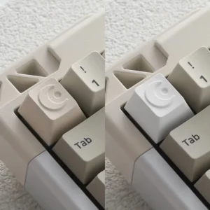 Moon Series CNC ESC Keycap with R4 profile on a mechanical keyboard