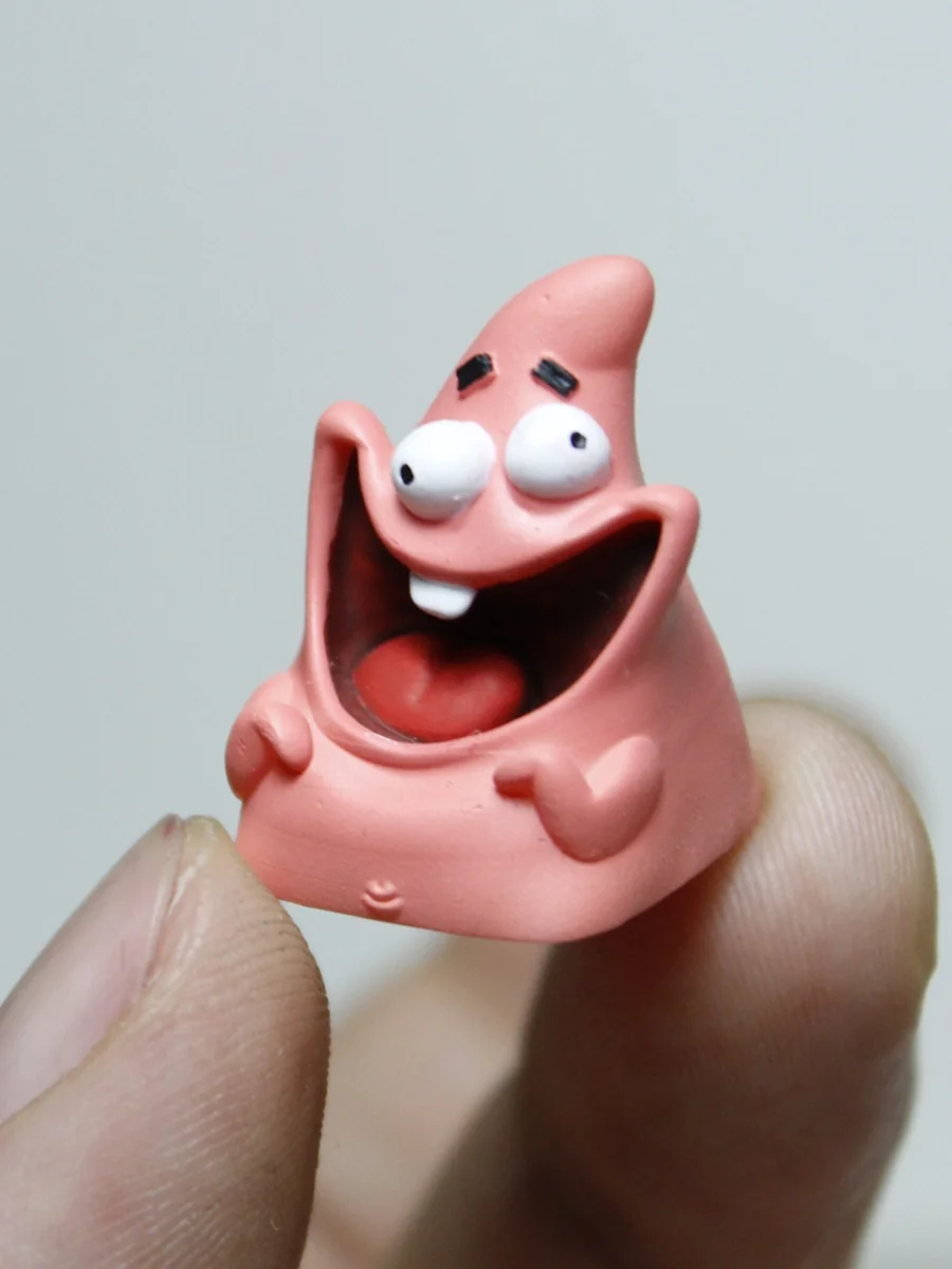 Nostalgic Patrick Star Giggle Keycap for keyboard customization