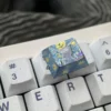 Collection of Mystical Cat Titanium keycaps in various 1.25U sizes