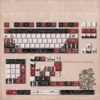 Angle view of Palace Secret Cherry Keycap Intricate Palace showing color layering and layout presence