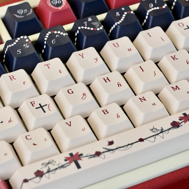 Palace Secret Cherry Keycap Intricate Palace installed on a mechanical keyboard setup