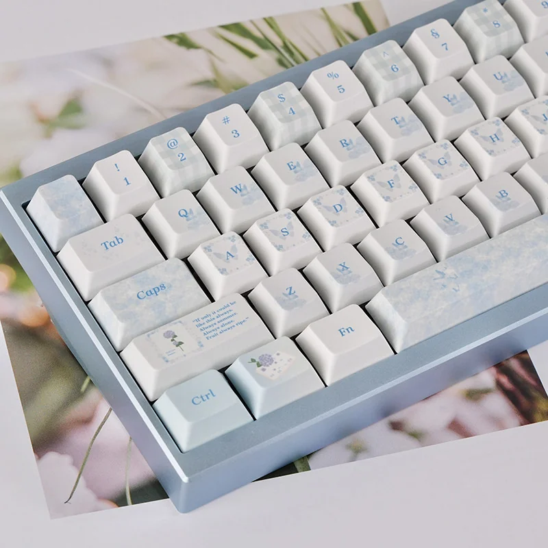 Texture and profile view of Dream Butterfly PBT keycaps