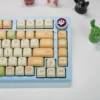 Detailed texture view of Pig Pilot MOA Keycap Adorable Pig Pilot PBT MOA design and material