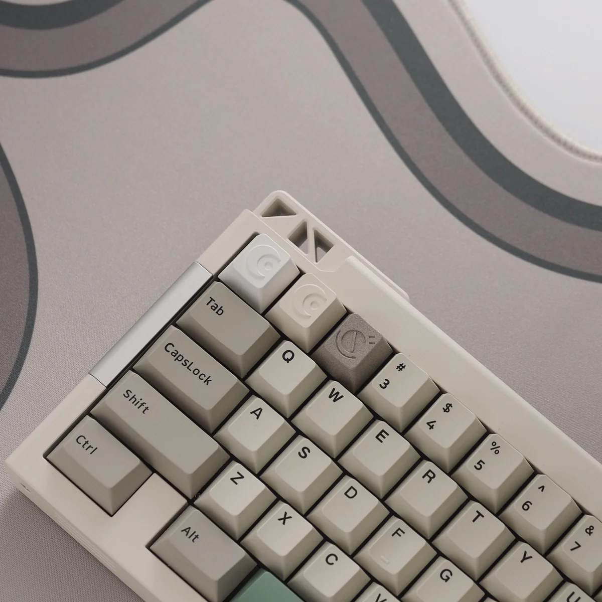 Moon Series keycap highlighting its precision CNC machining