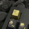 Hand pressing a Resonant Audio Keycap on a keyboard, emphasizing HIFI typing feel