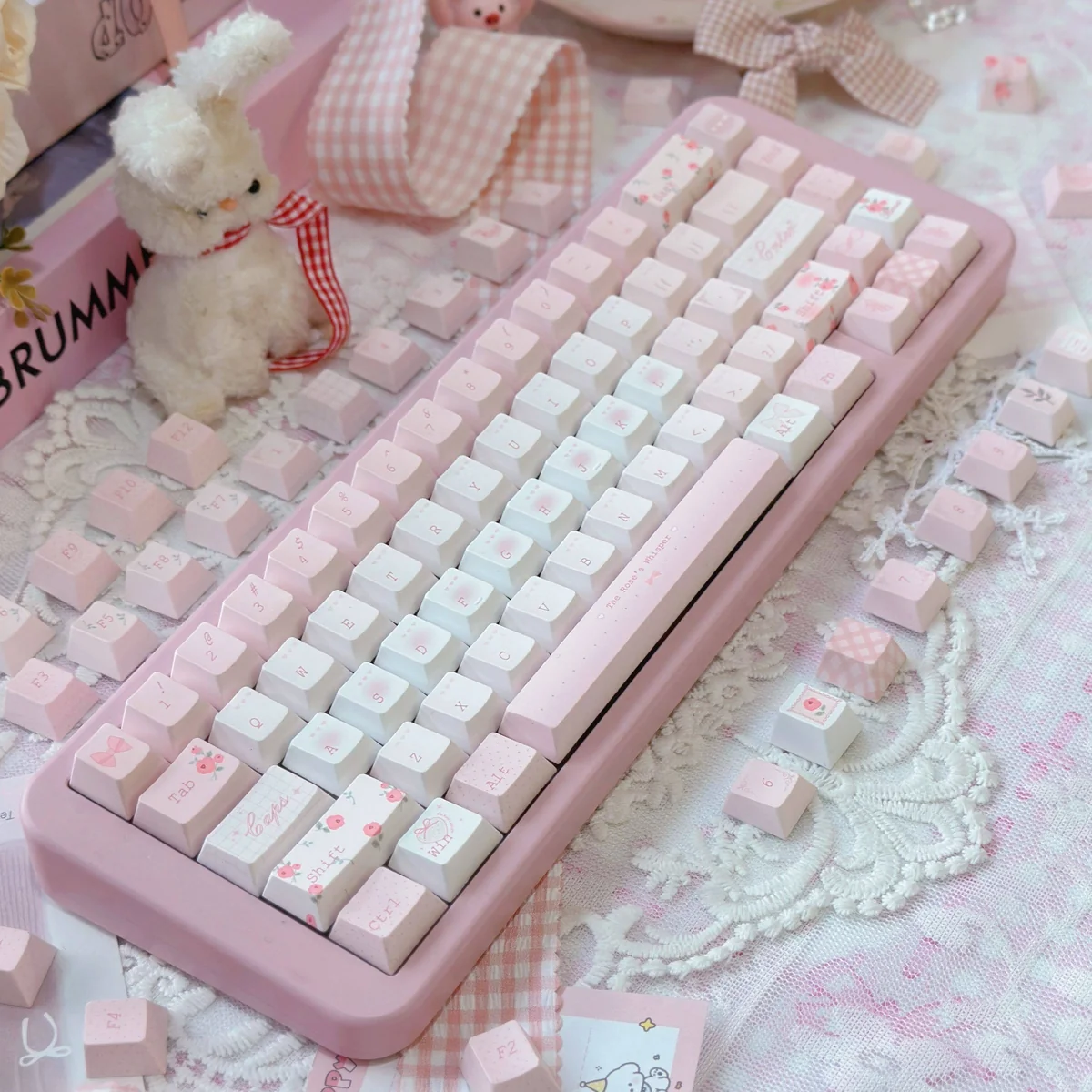 Rose Whisper Cherry Keycap Exquisite product image