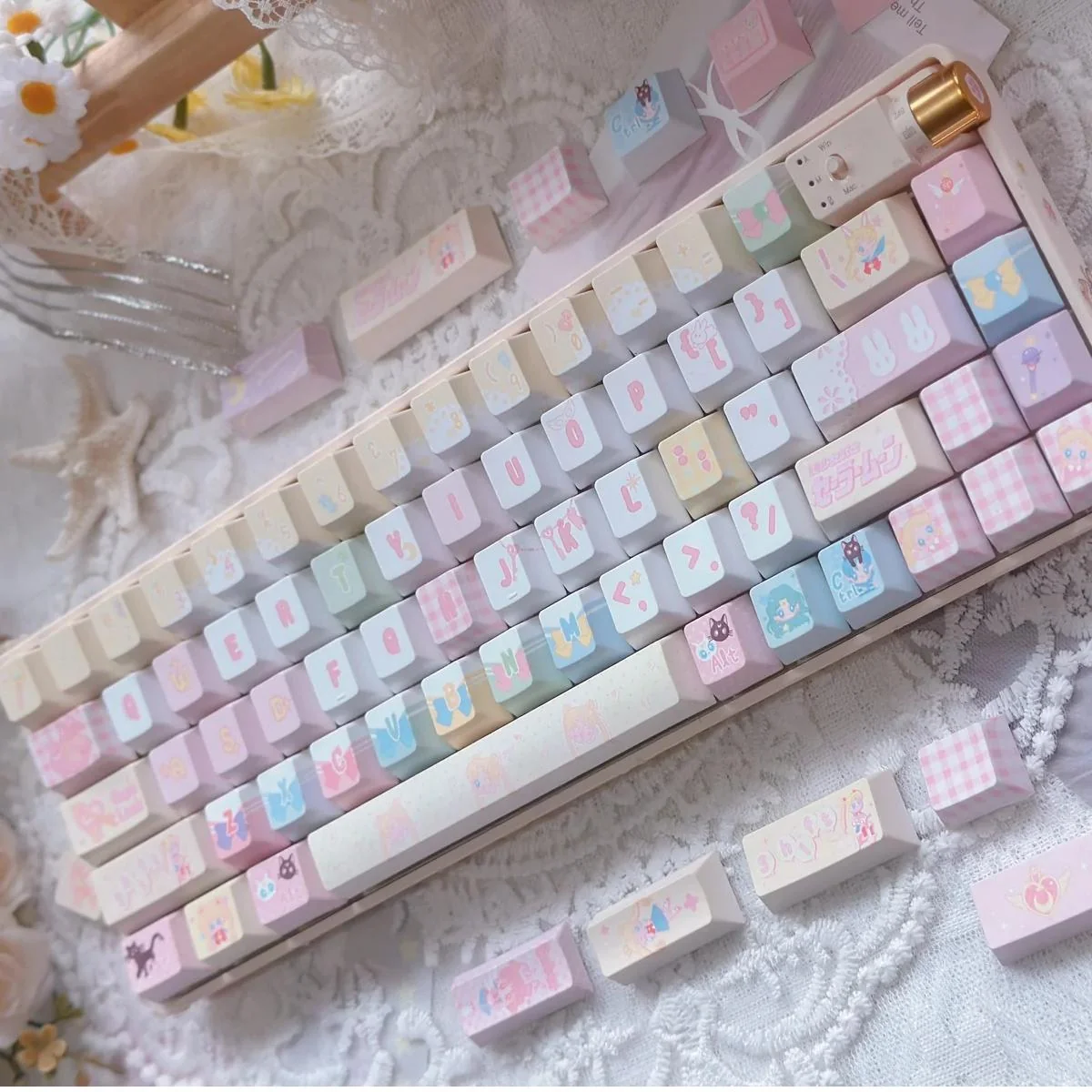 Sailor Moon Keycap Set Full Keyboard product image