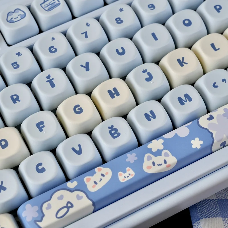Individual Sea Salt Cat keycap with intricate feline and ocean details.