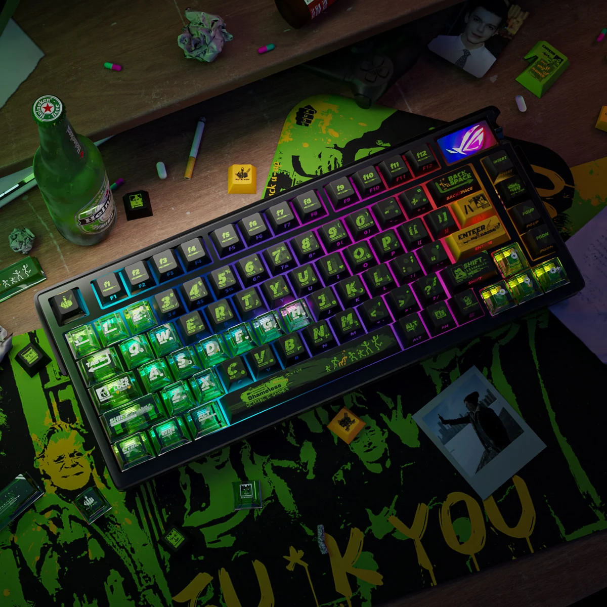 Shameless Pbt Side Engraved Keycap Set product image