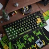 Detail of PBT material and finish on Shameless keycaps