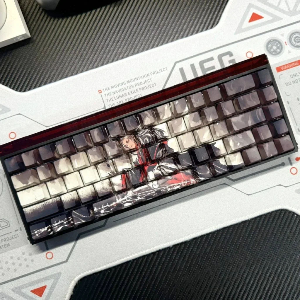 Strategic Chess PBT Keycap Set on mechanical keyboard