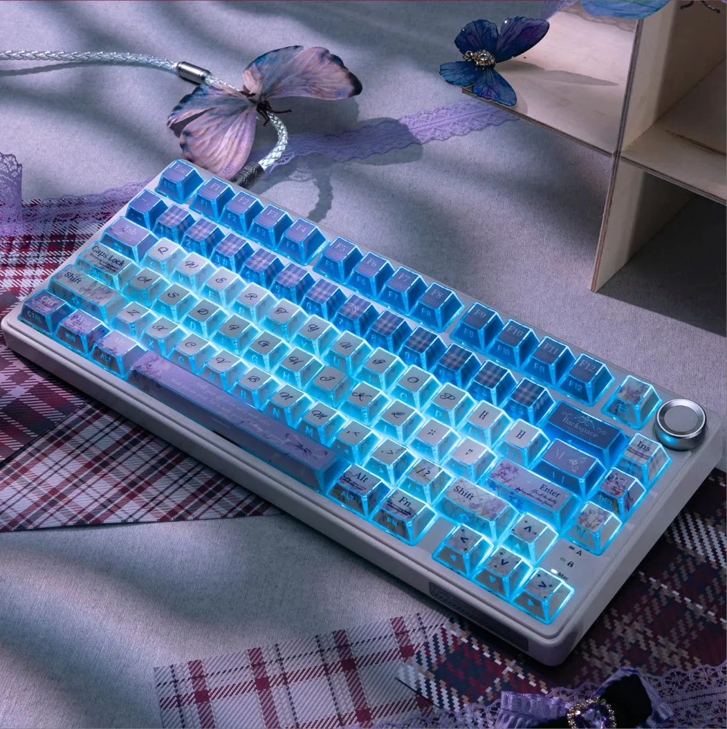 Detailed view 7 of Stylish Iris Cherry Keycap Artistic Iris Dye-Sub