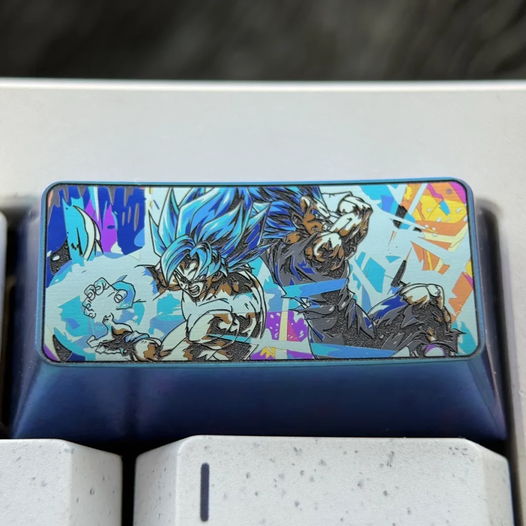 Super Saiyan Vegeta Titanium Keycap